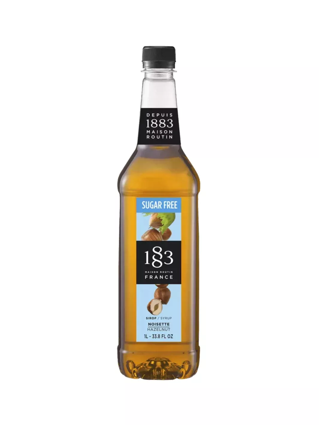 1883 Sugar Free Hazelnut Syrup (1000ml/33.8oz)