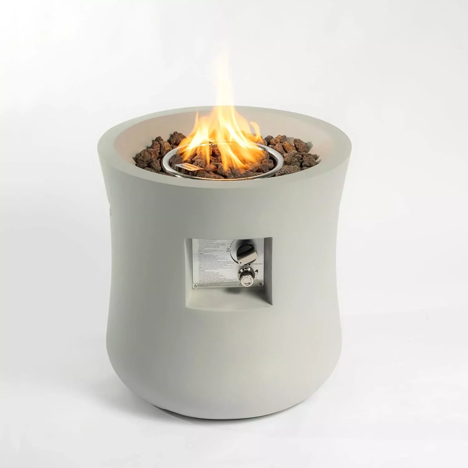 19.7-Inch Outdoor Propane Fire Pit Table – Compact, Modern, 40,000 BTU