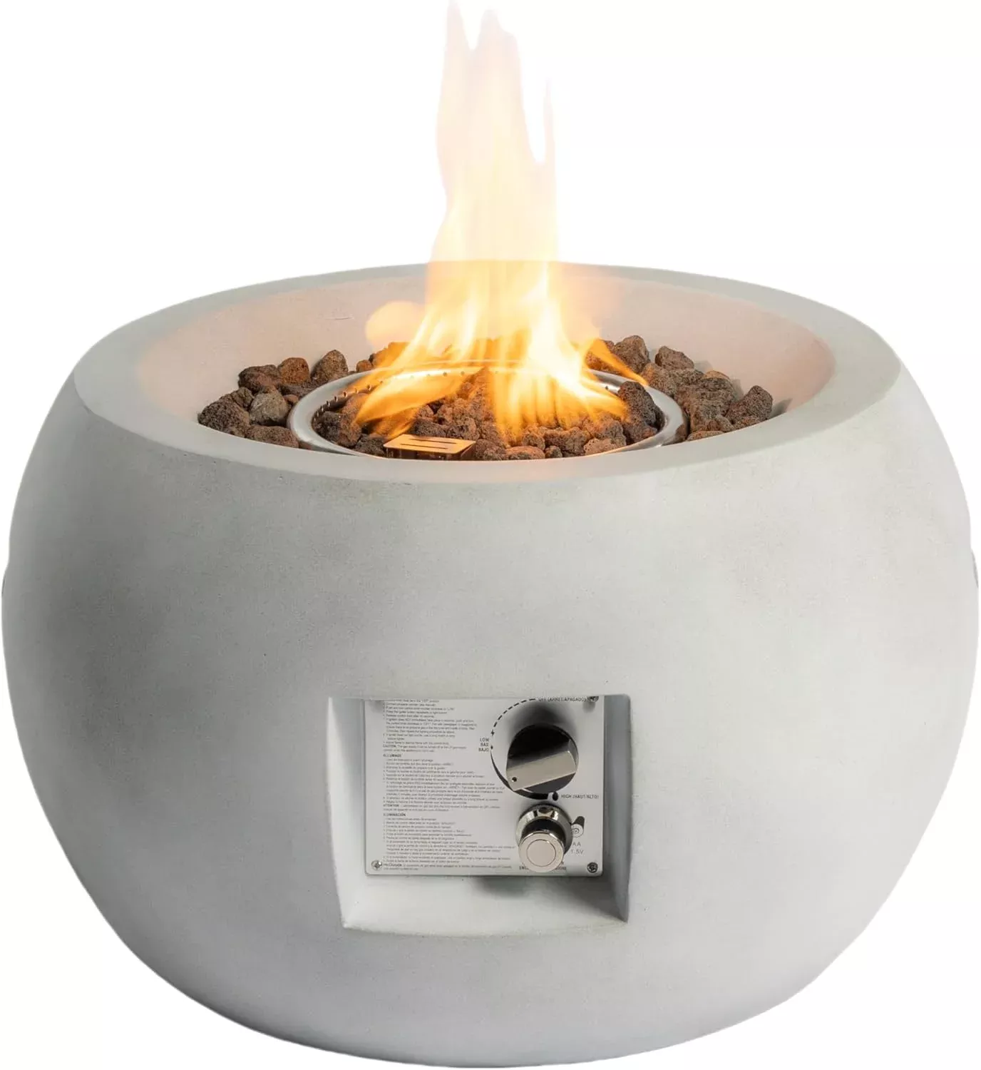 24-Inch Outdoor Propane Fire Pit Table – Modern, Compact, 40,000 BTU