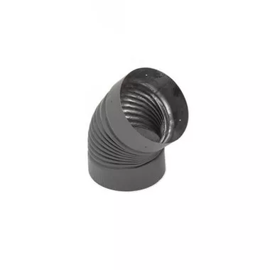 8"Heatfab Black 45-Degree Sectioned Elbow
