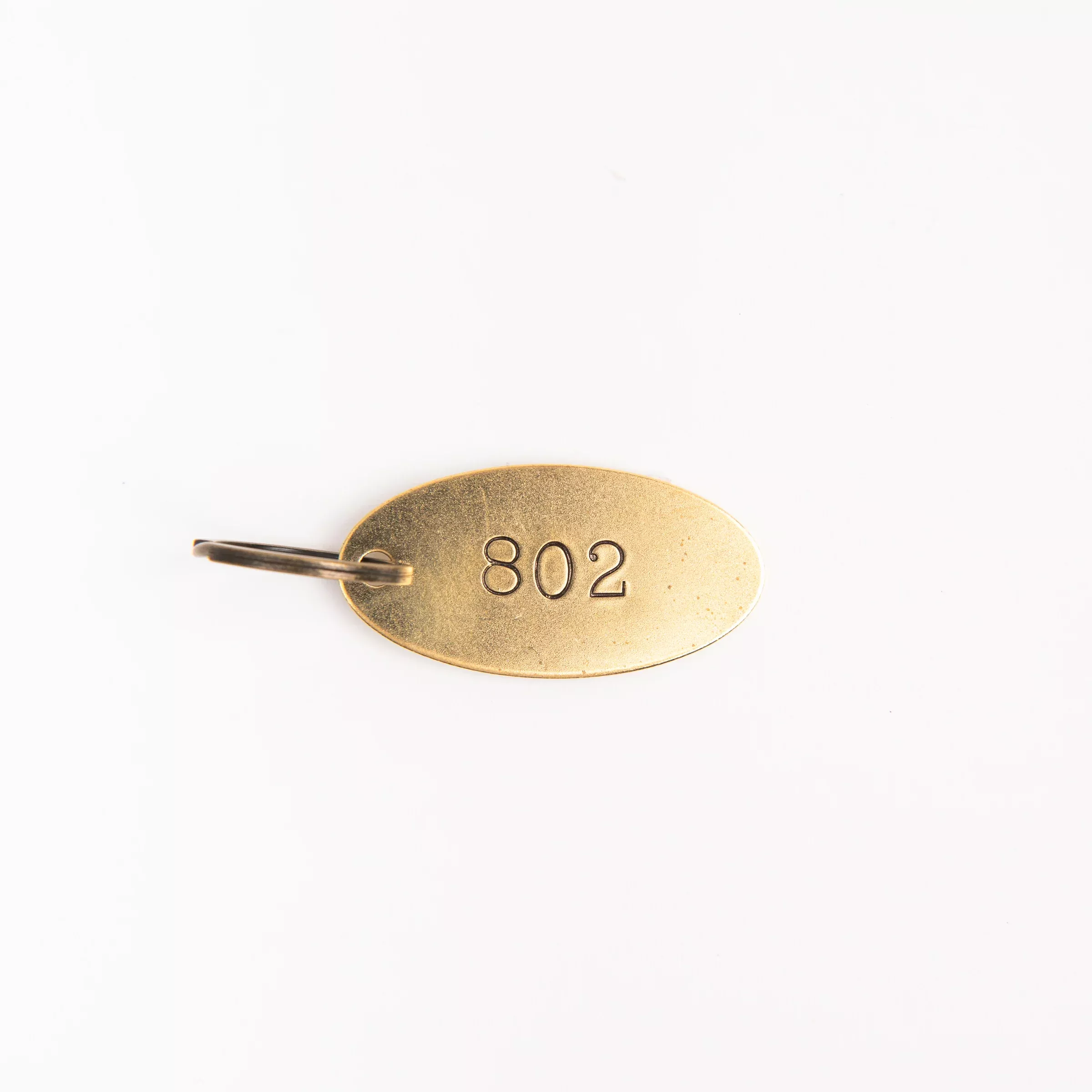 802 Oval Brass Key Ring