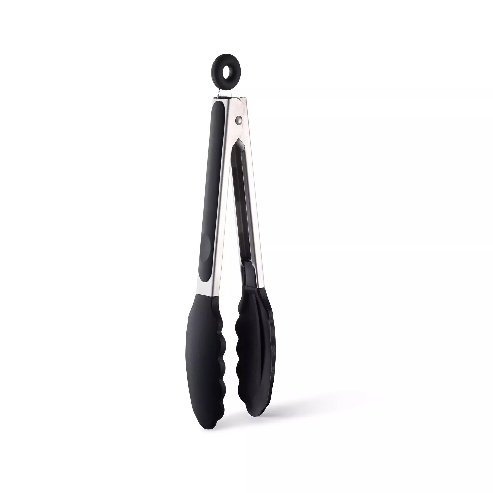 9" Silicone Tipped Locking Tongs