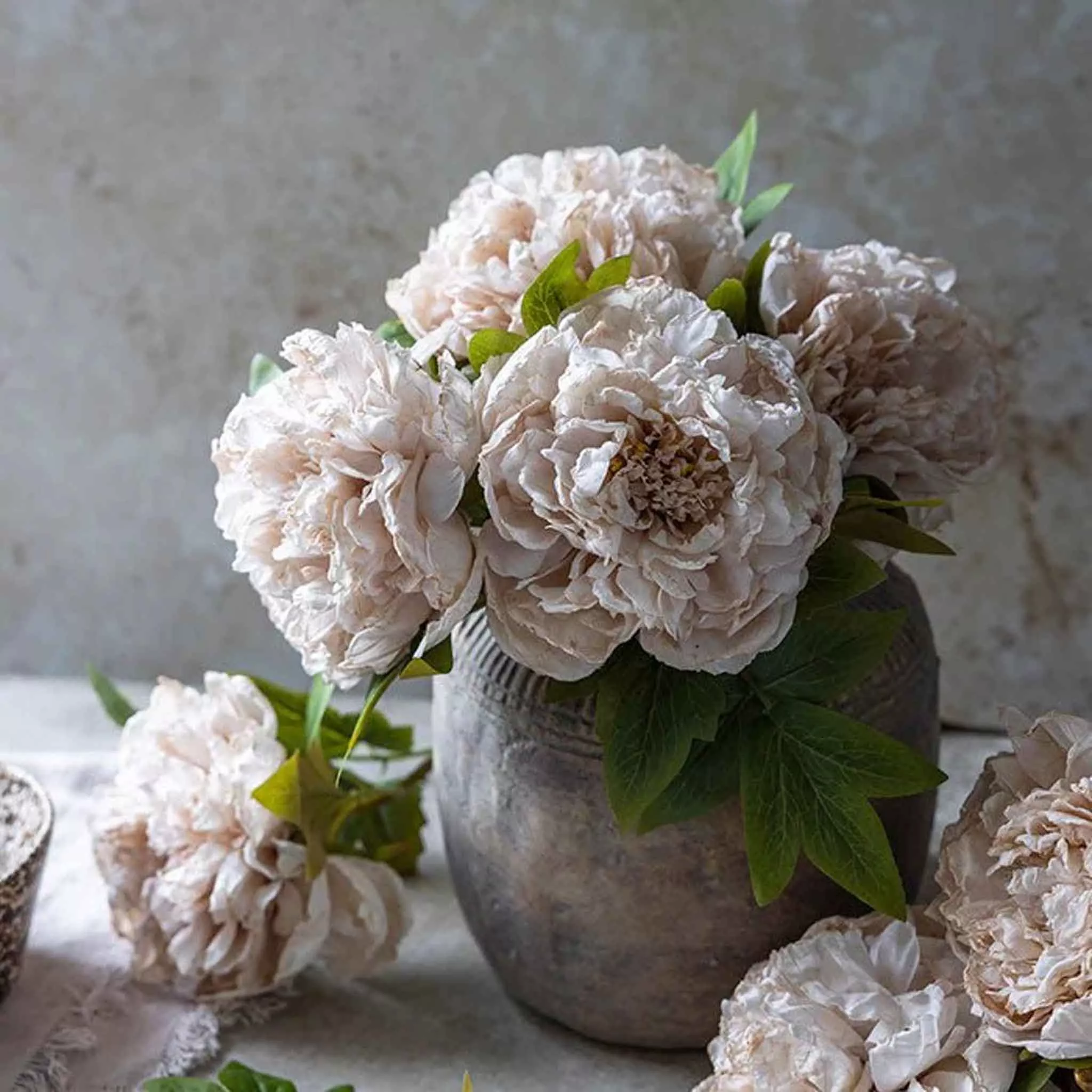 Abigail Ahern Faux Peony in Evening Dew