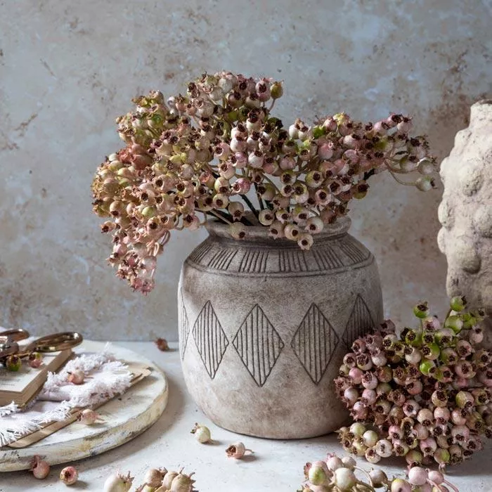 Abigail Ahern Faux Rosehip Bunch in Blush