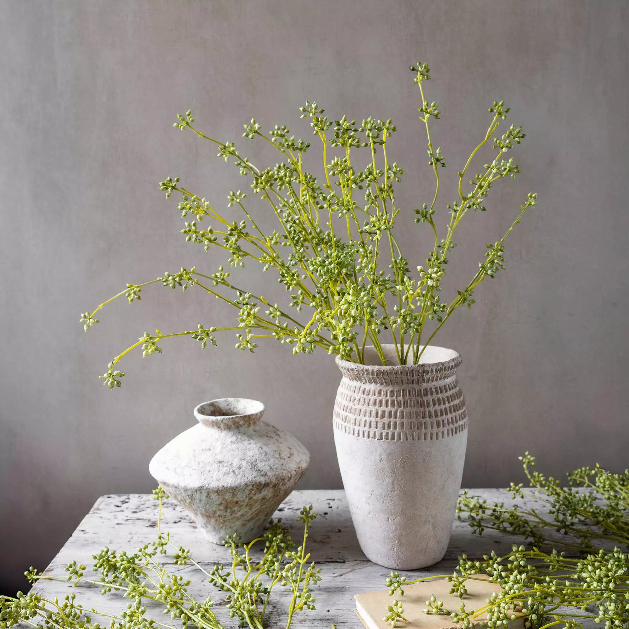Abigail Ahern Faux Succulent Branch in Green