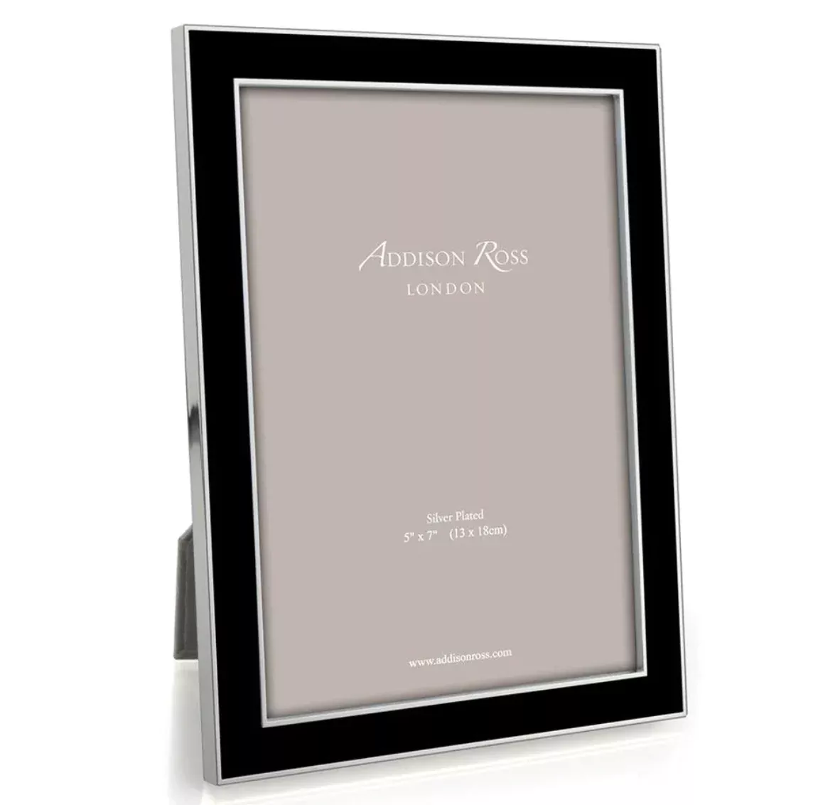 Addison Ross Black Enamel Photo Frame, 8" x 10"