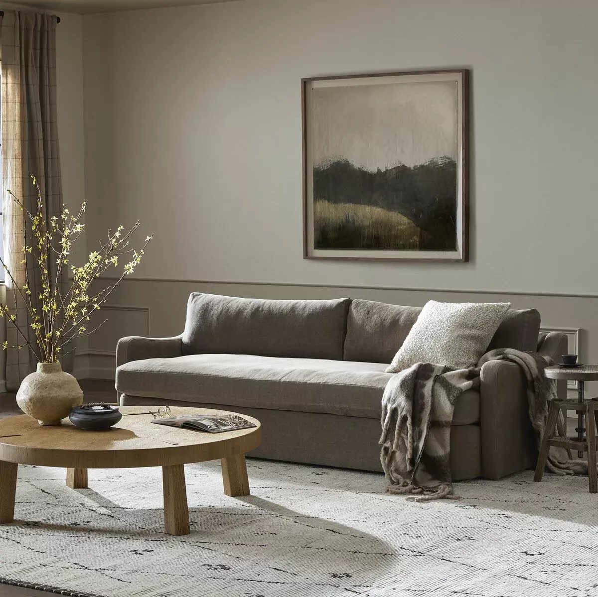 Amber Lewis x Four Hands Aurelia Sofa in Broadway Coffee