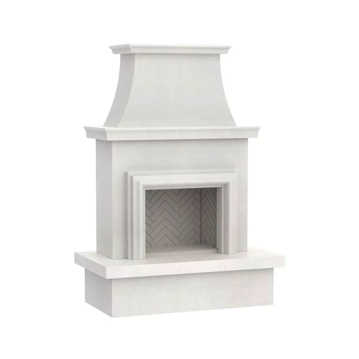 American Fyre Designs Contractor's Model with Moulding Vent-Free Outdoor Fireplace