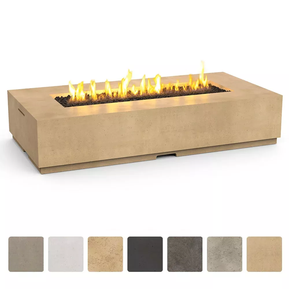 American Fyre Designs Legend Long 72-Inch Gas Fire Table