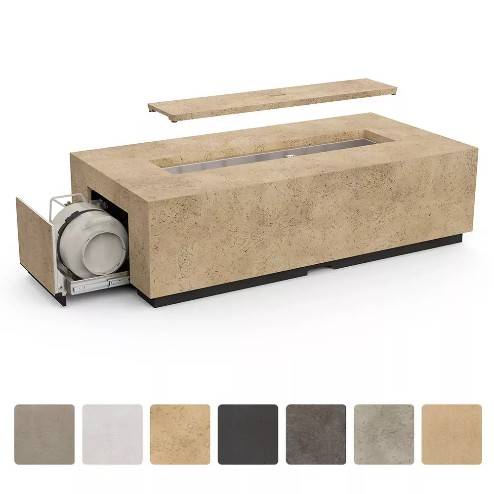 American Fyre Designs Legend Long LP Select 72-Inch Propane Fire Table