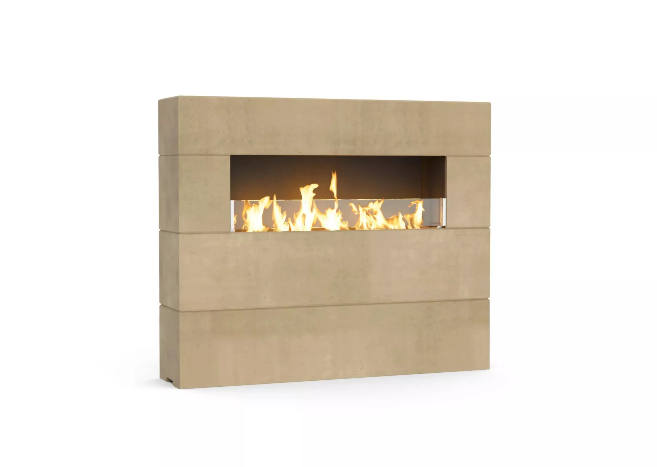 American Fyre Designs Milan Tall Linear Outdoor Gas Fireplace
