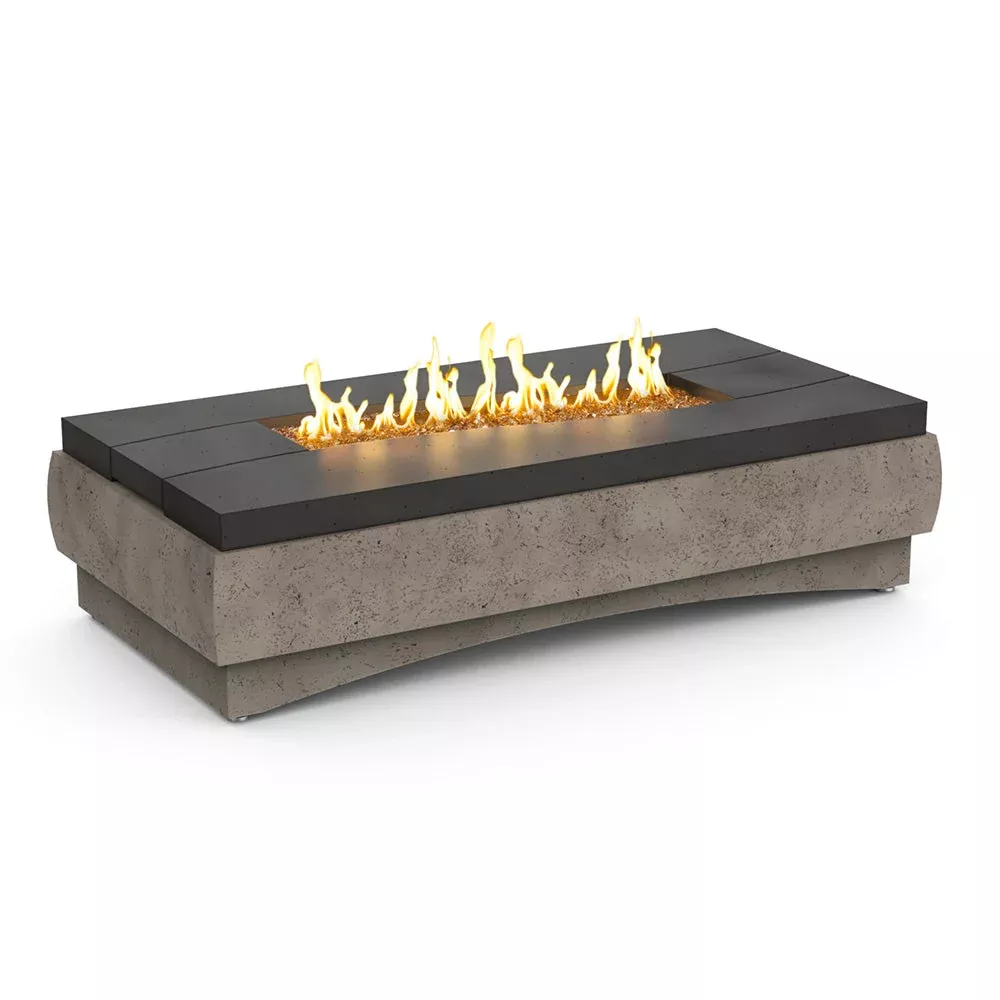 American Fyre Designs River Rectangle 70-Inch Gas Fire Table