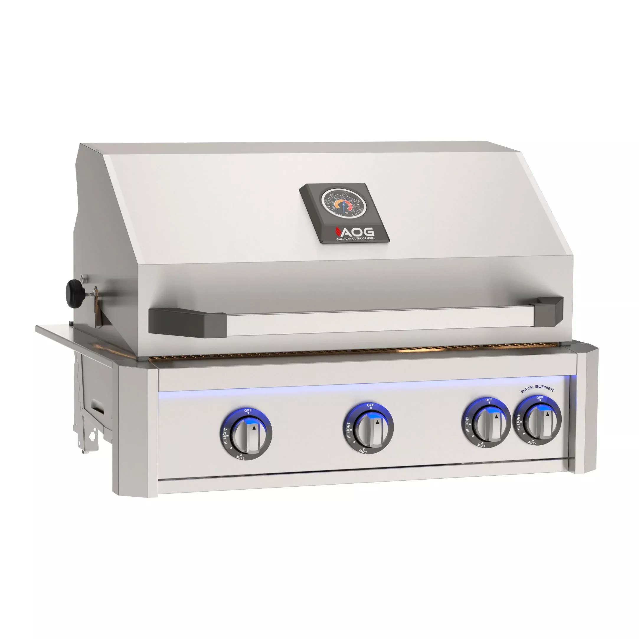 American Outdoor Grill 30-Inch 3-Burner L-Series Built-In Propane Grill with Lights & Rotisserie