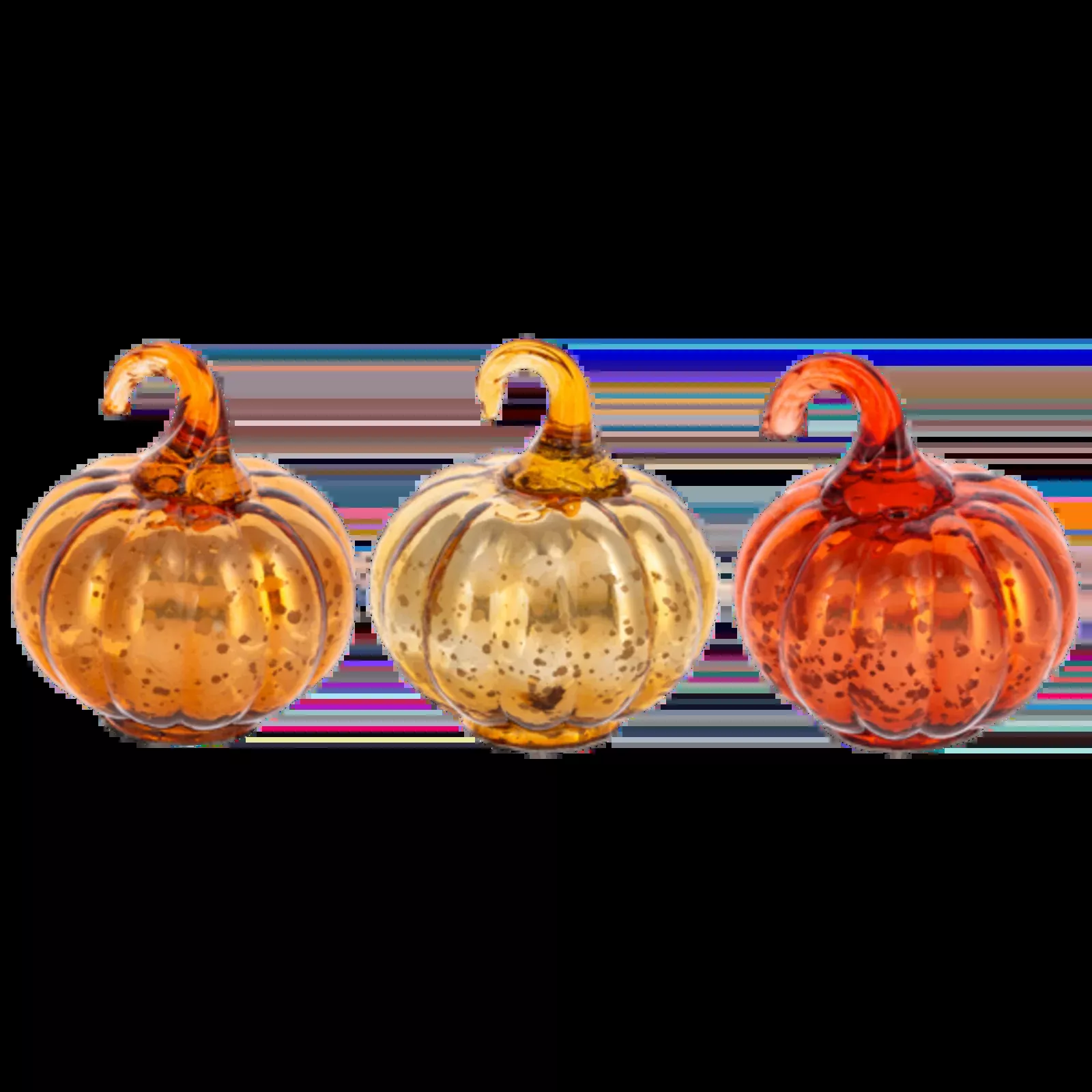 Antique Mercury Glass Pumpkin – Assorted Colors – Each Sold Separately