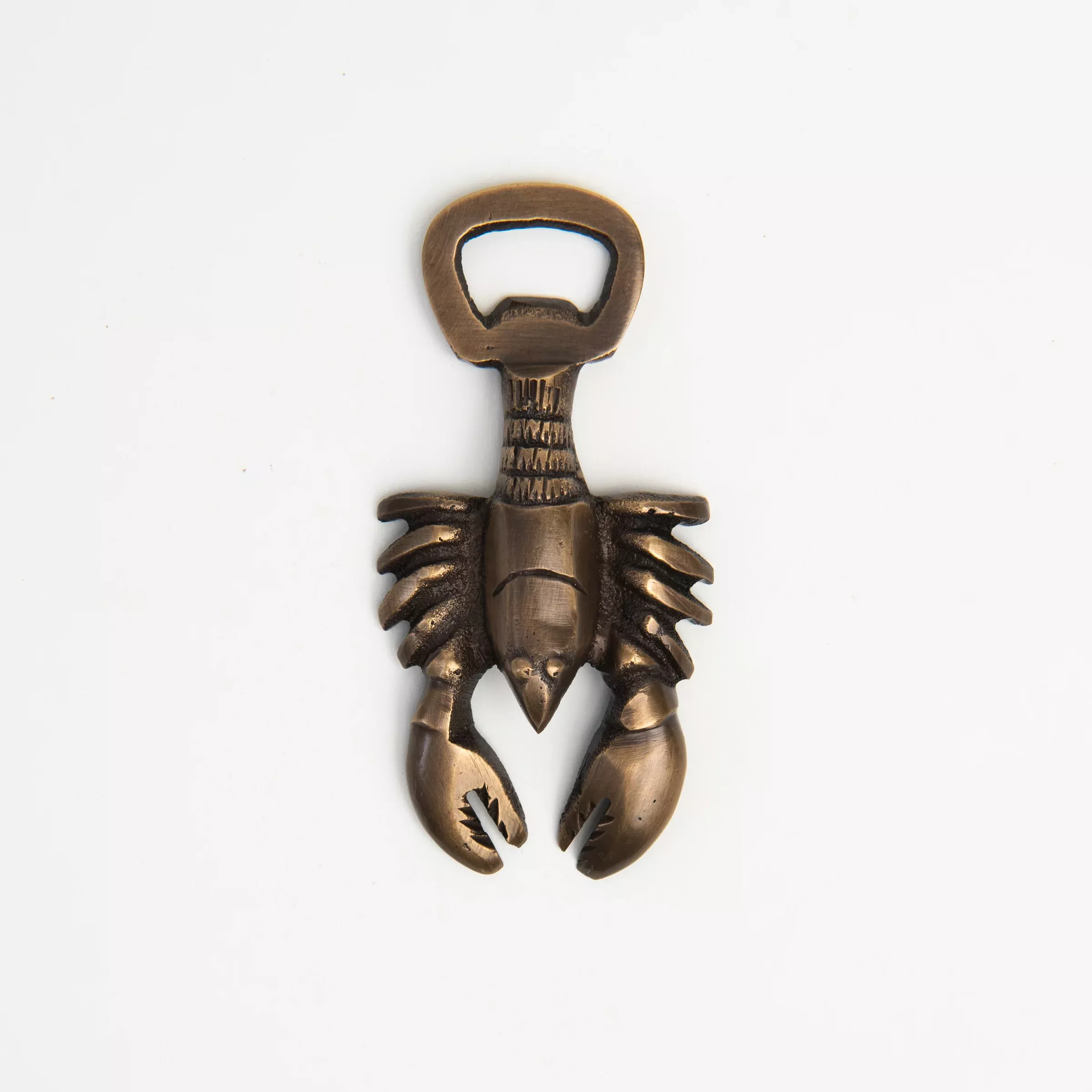 Antiqued Brass Lobster Bottle Opener