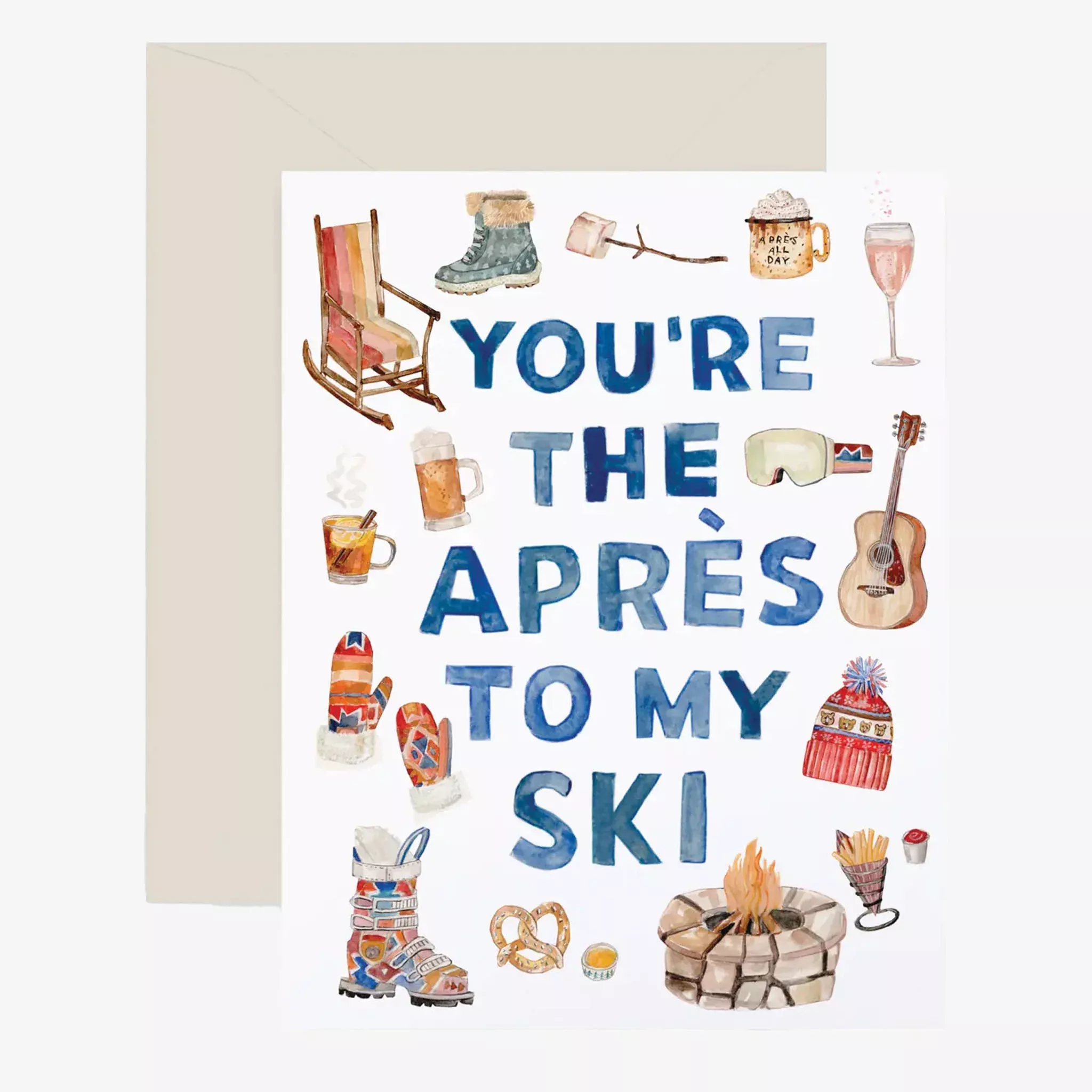 Apres Ski Greeting Card