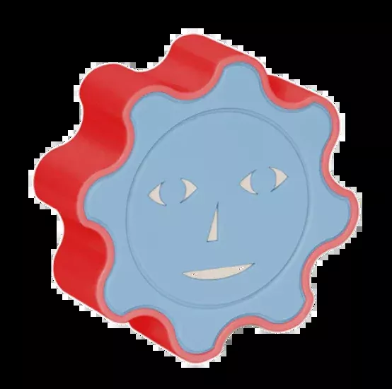 Areaware Everybody Night Light with Automatic Sensor – Red/Blue