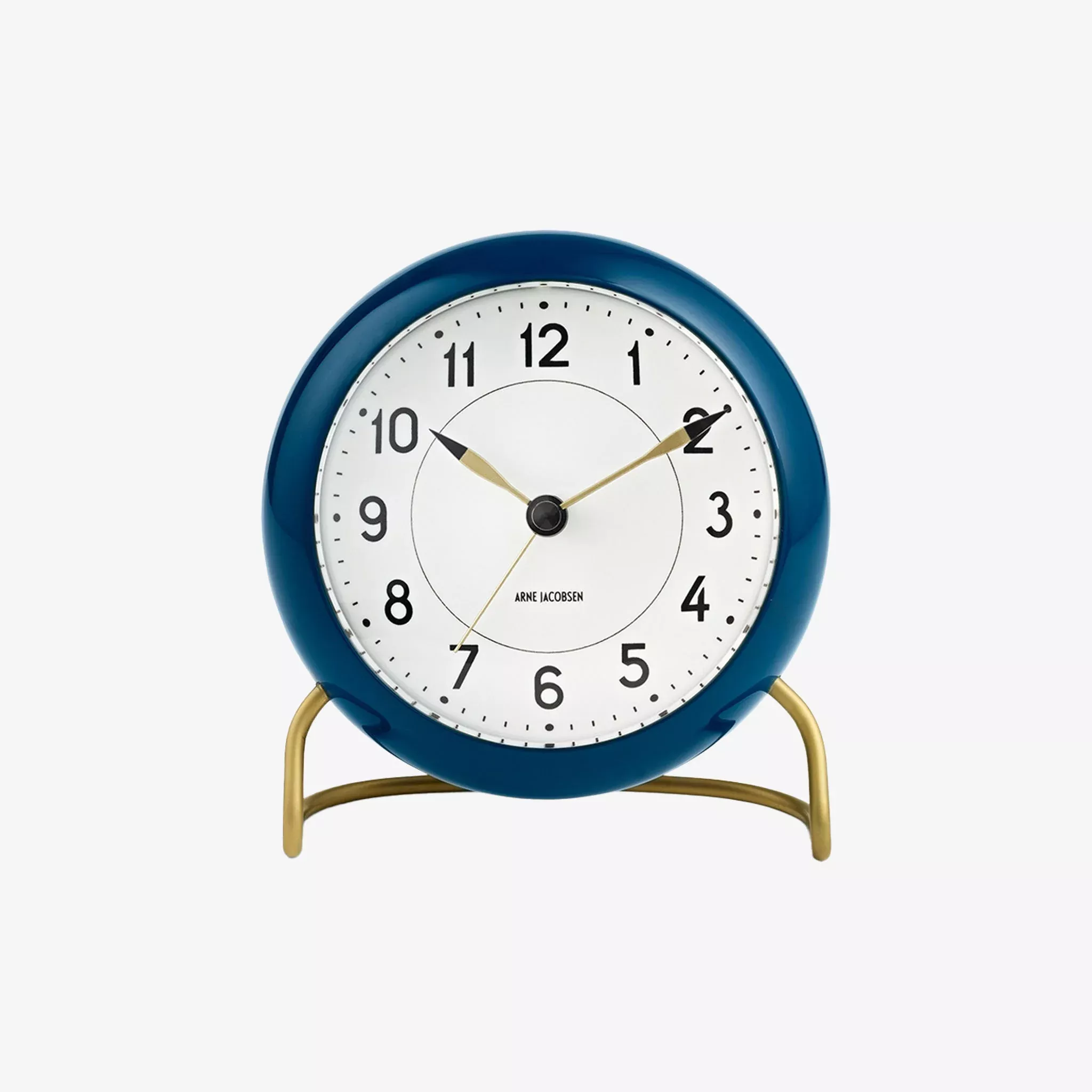Arne Jacobsen Station Table Clock in Teal