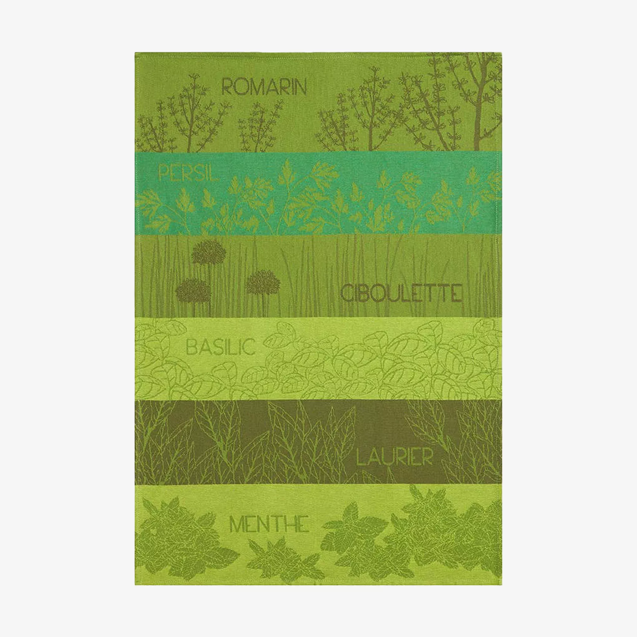 Aromatic Herbs Jacquard Tea Towel