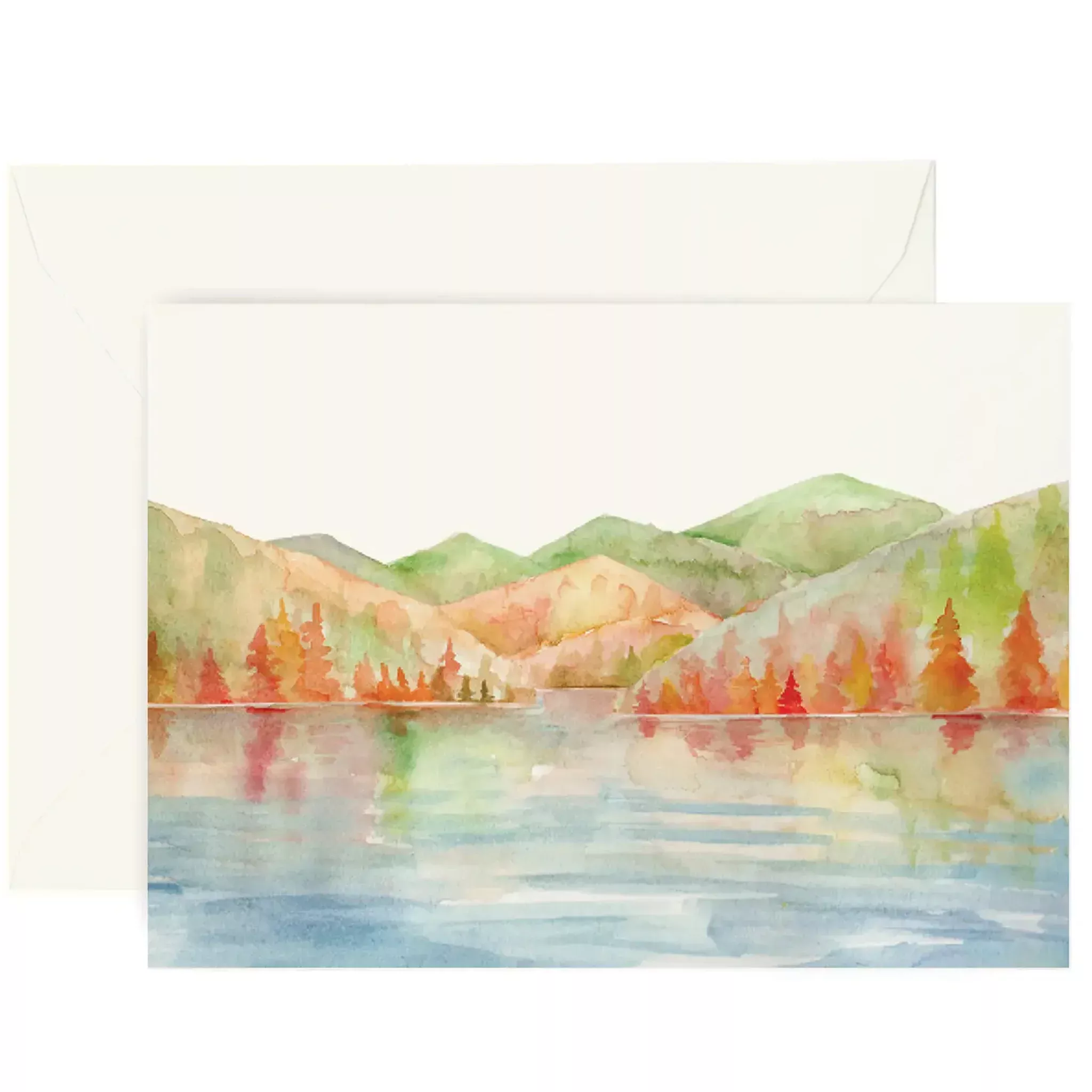 Autumn Lake Greeting Card