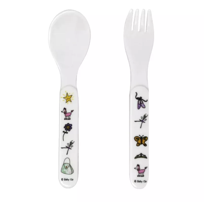 Baby Cie Ballerina Baby Fork & Spoon Set