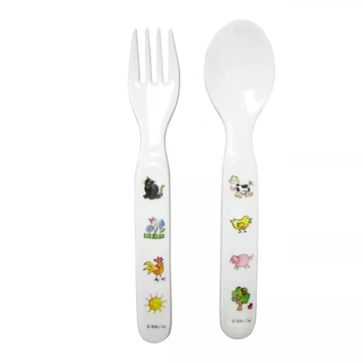 Baby Cie Farm Baby Fork & Spoon Set