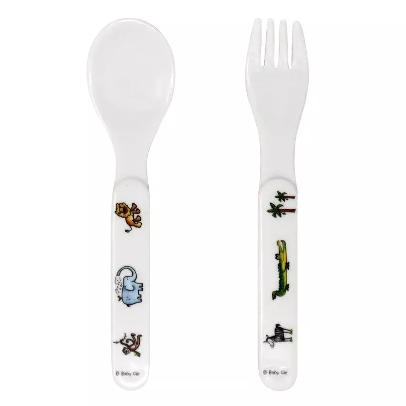Baby Cie Jungle Baby Fork & Spoon Set