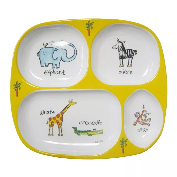 Baby Cie Melamine Plate for Kids – Jungle
