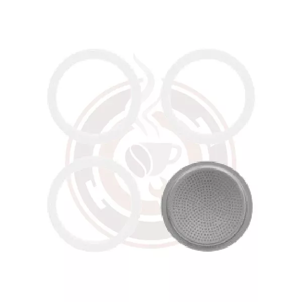 Bialetti Replacement Pack for Moka Express - 3 Gasket + 1 Filter