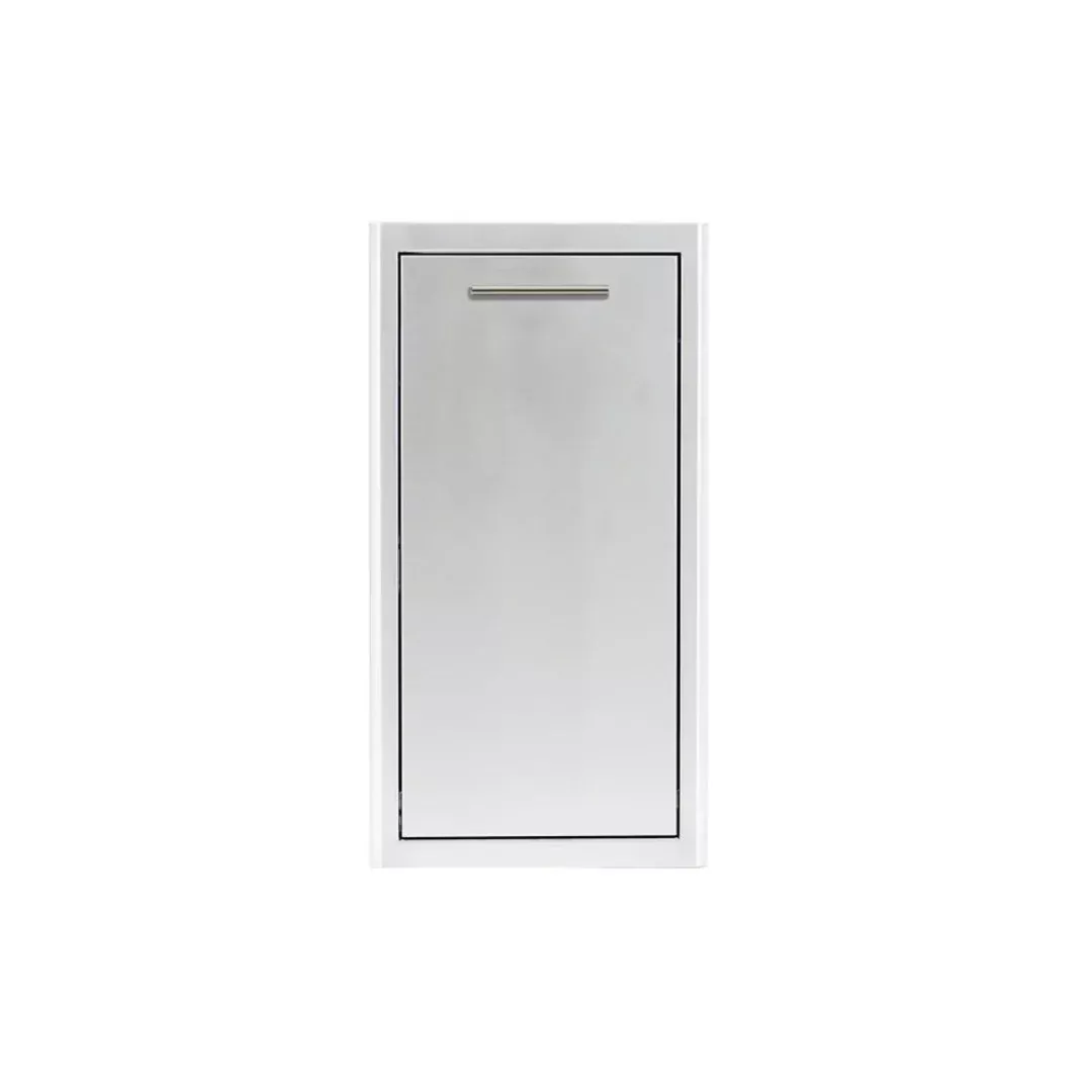 Blaze 13-Inch Narrow Roll-Out Stainless Steel Trash Bin