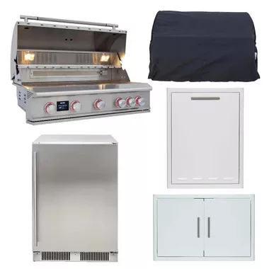 Blaze LTE+ 5 Piece 40" GasGrill Outdoor Kitchen Package