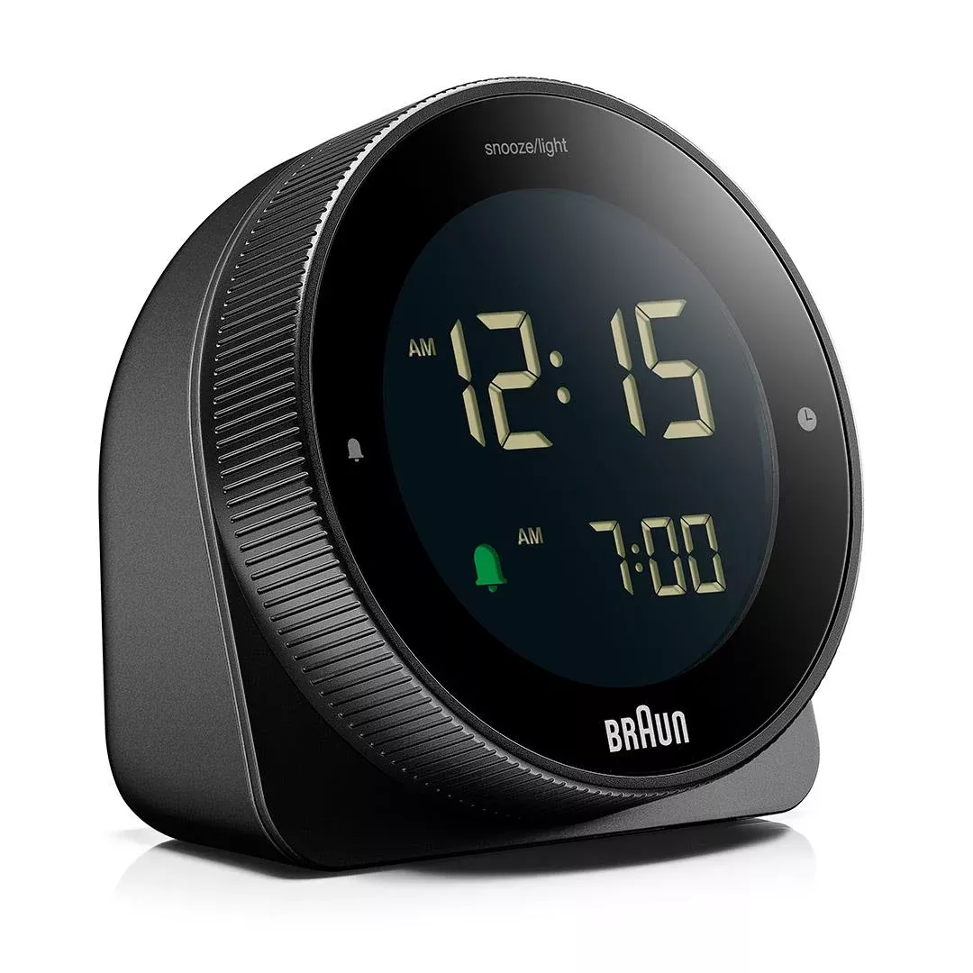 Braun Touch Display Digital Alarm Clock - Black