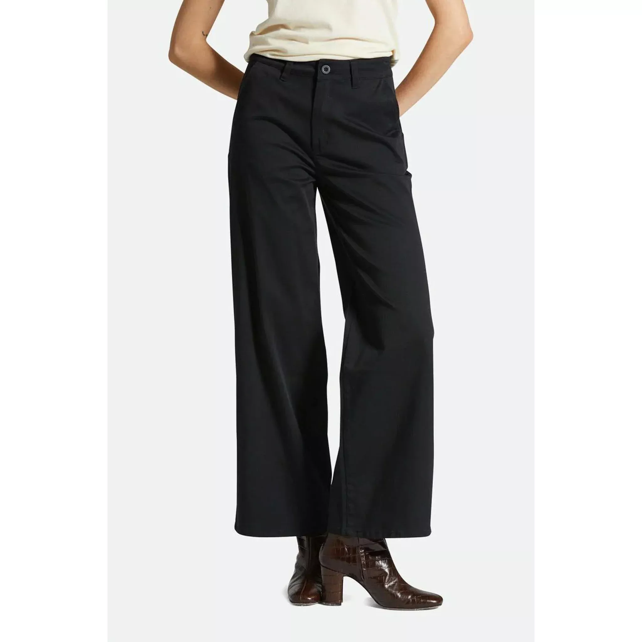 Brixton Victory FL Wide Leg Pant in Black