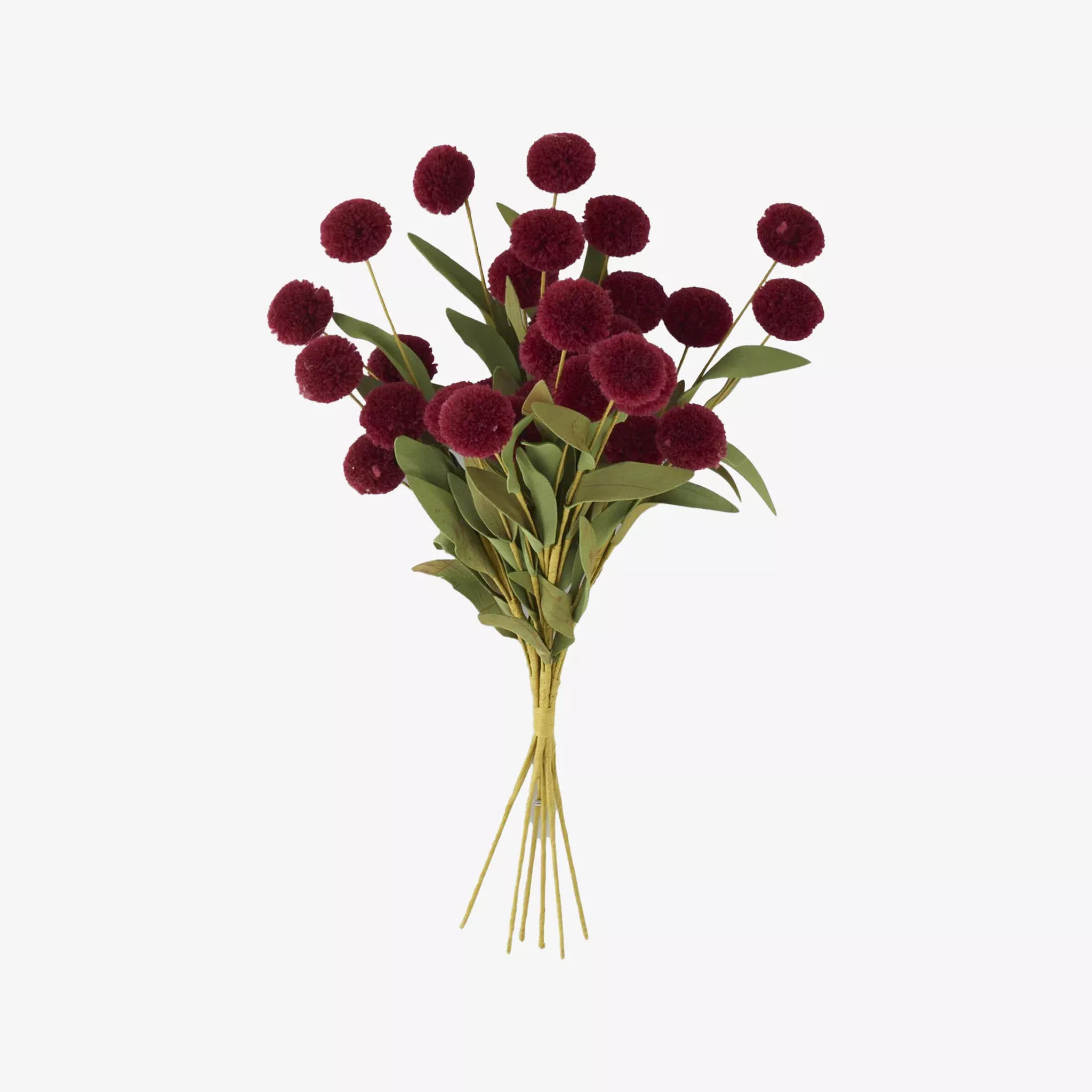 Burgundy Pompom Pick