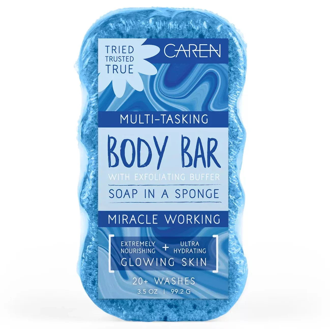 Caren Body Bar Sponge – Blue Linen