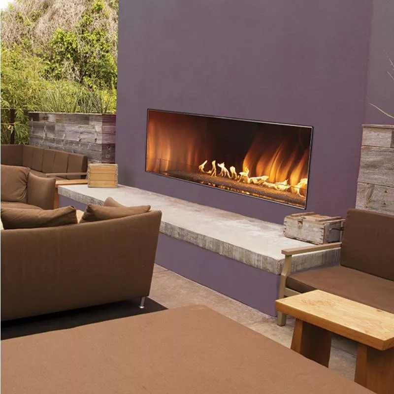 Carol Rose 60" Vent-Free Single-Sided Linear Outdoor Gas Fireplace