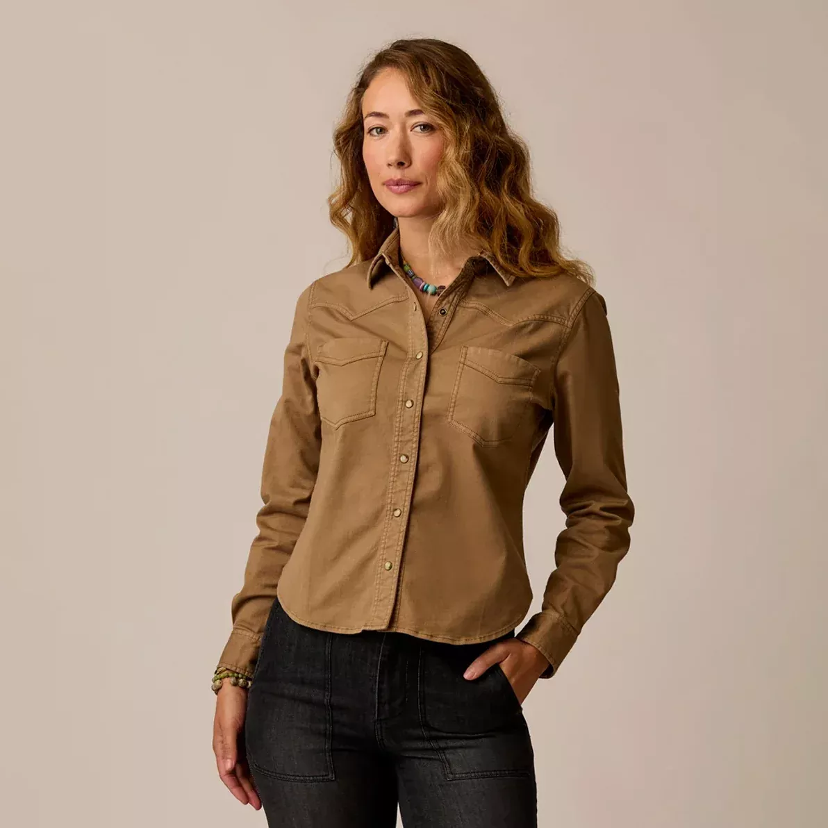Carve Willow Woven Top in Walnut