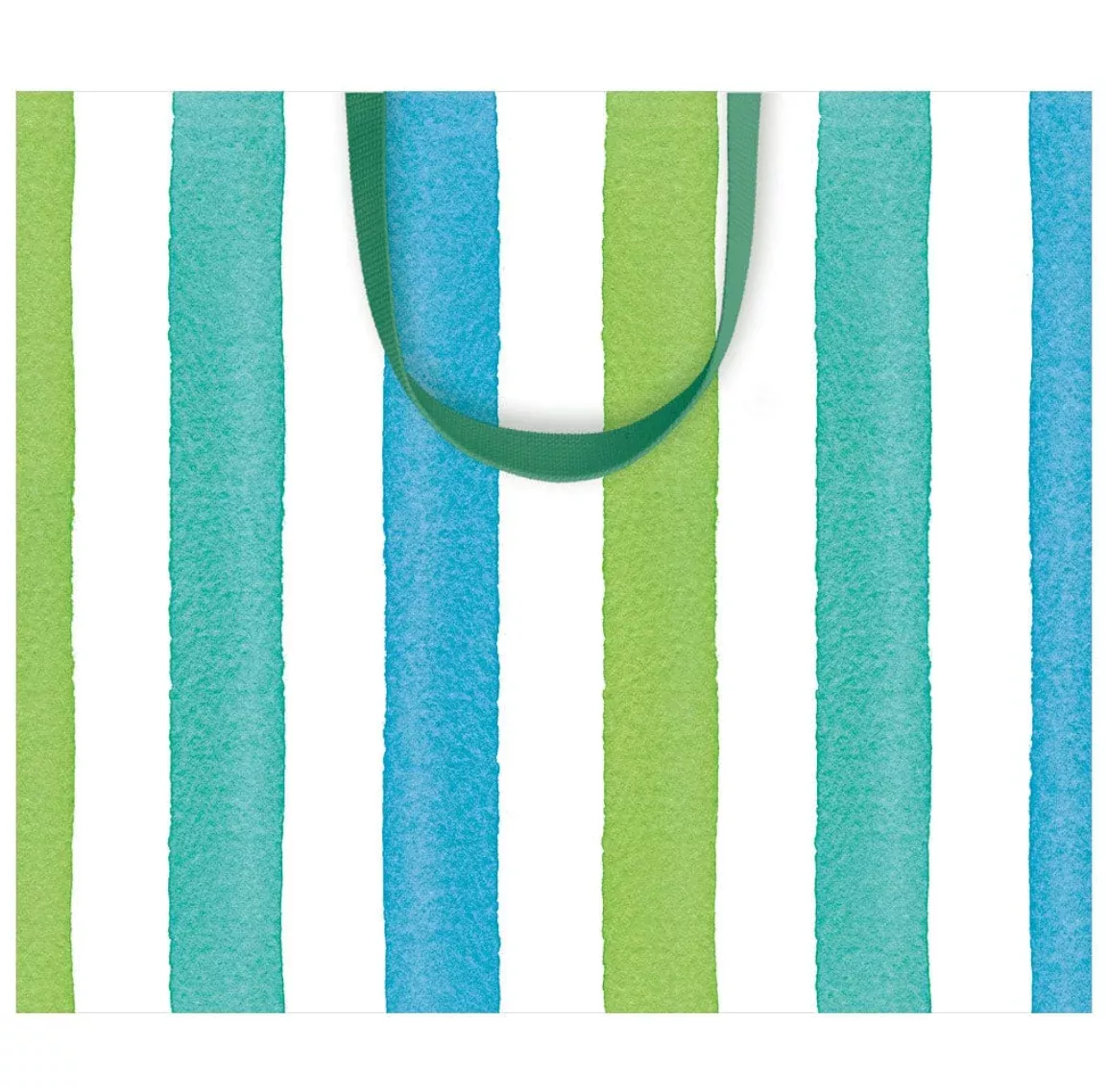 Caspari Cafe Stripe Cool Paper Gift Bag – Large