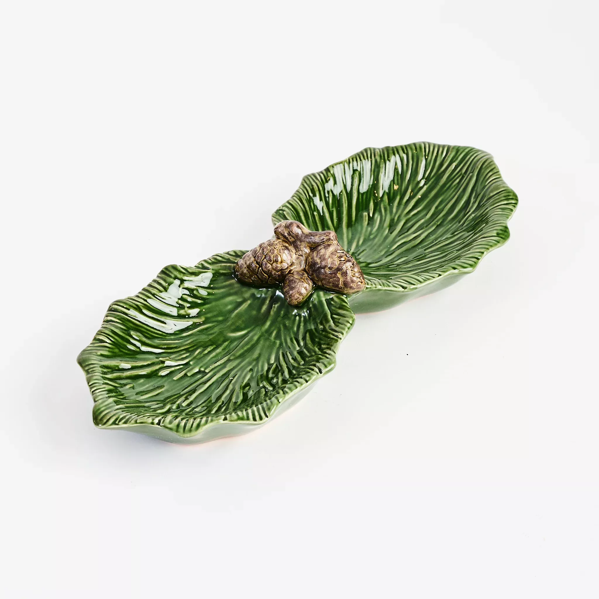 Ceramic Double Pinecone Dish