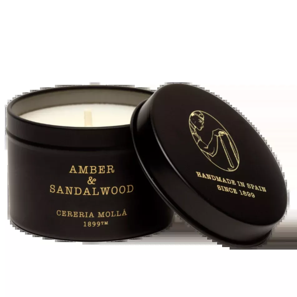 Cereria Molla Travel Candle – 3oz. – Amber & Sandalwood
