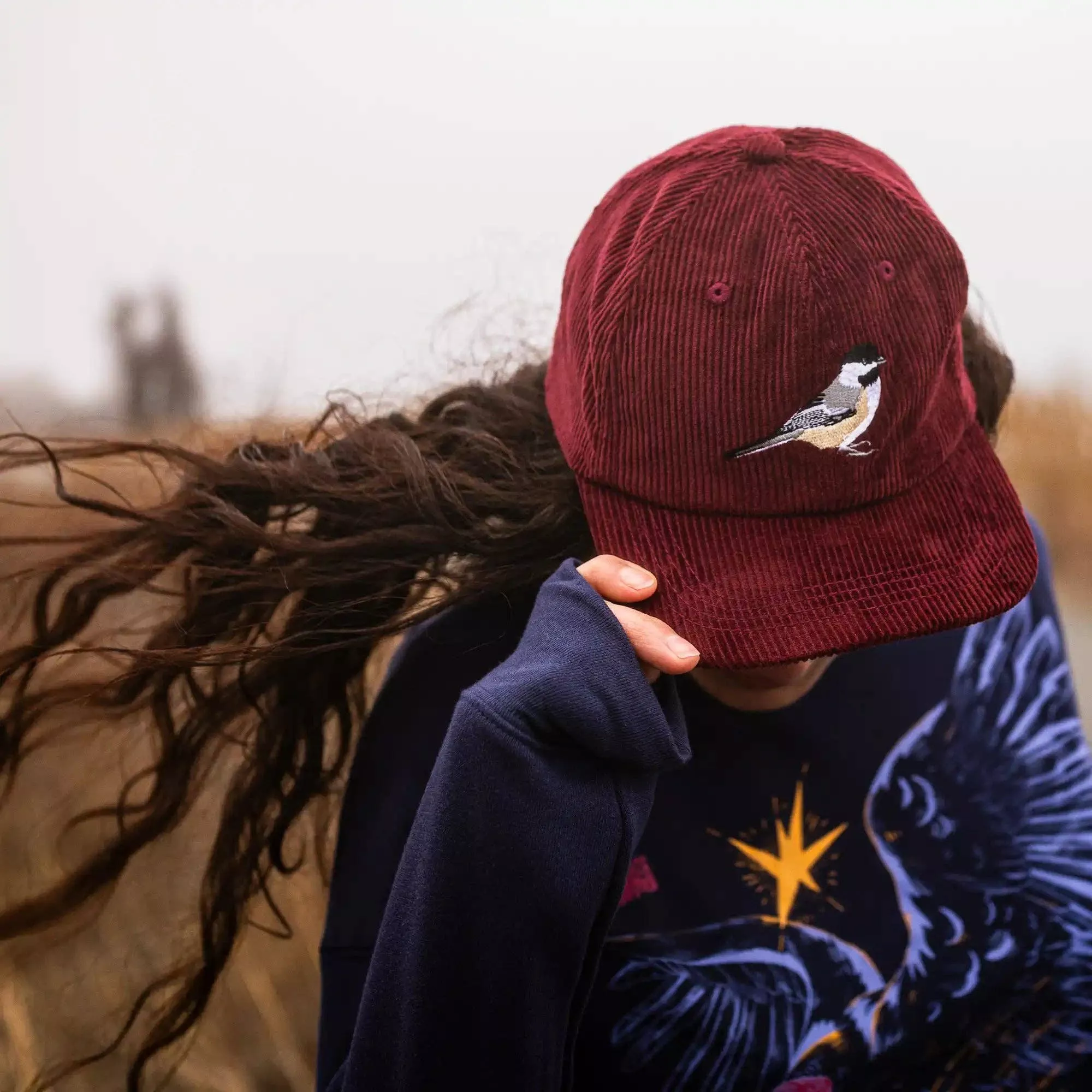 Chickadee Corduroy Hat in Merlot