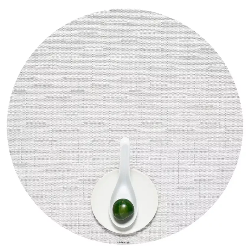 Chilewich Bamboo Round Placemat – Moonlight