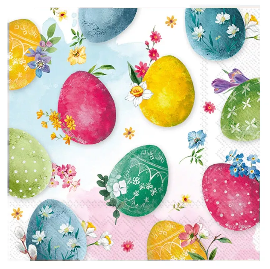 Cocktail Beverage Napkins – Eggs Painting – 20pk