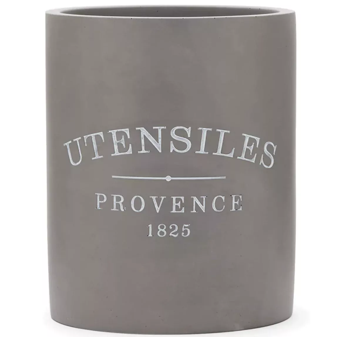 Concrete Utensil Crock or Flower Vase – Gray
