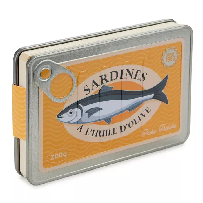 Conserverie Sardines Notebook– 3" x 4" 160 Pages