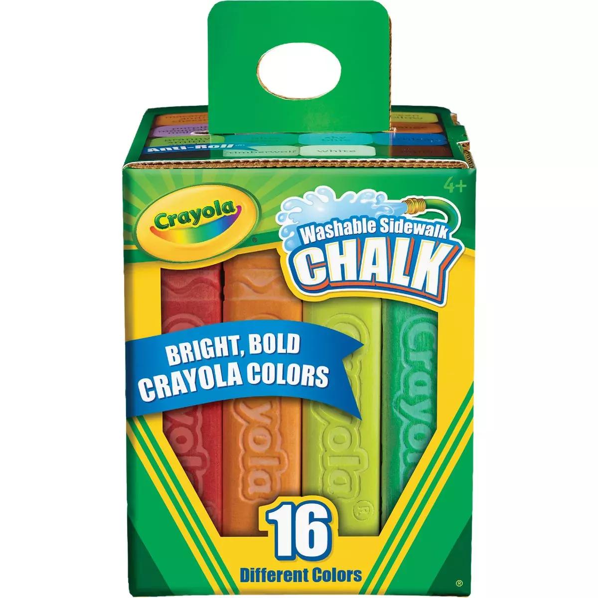 Crayola Multi Color Washable Sidewalk Chalk –16 Pack