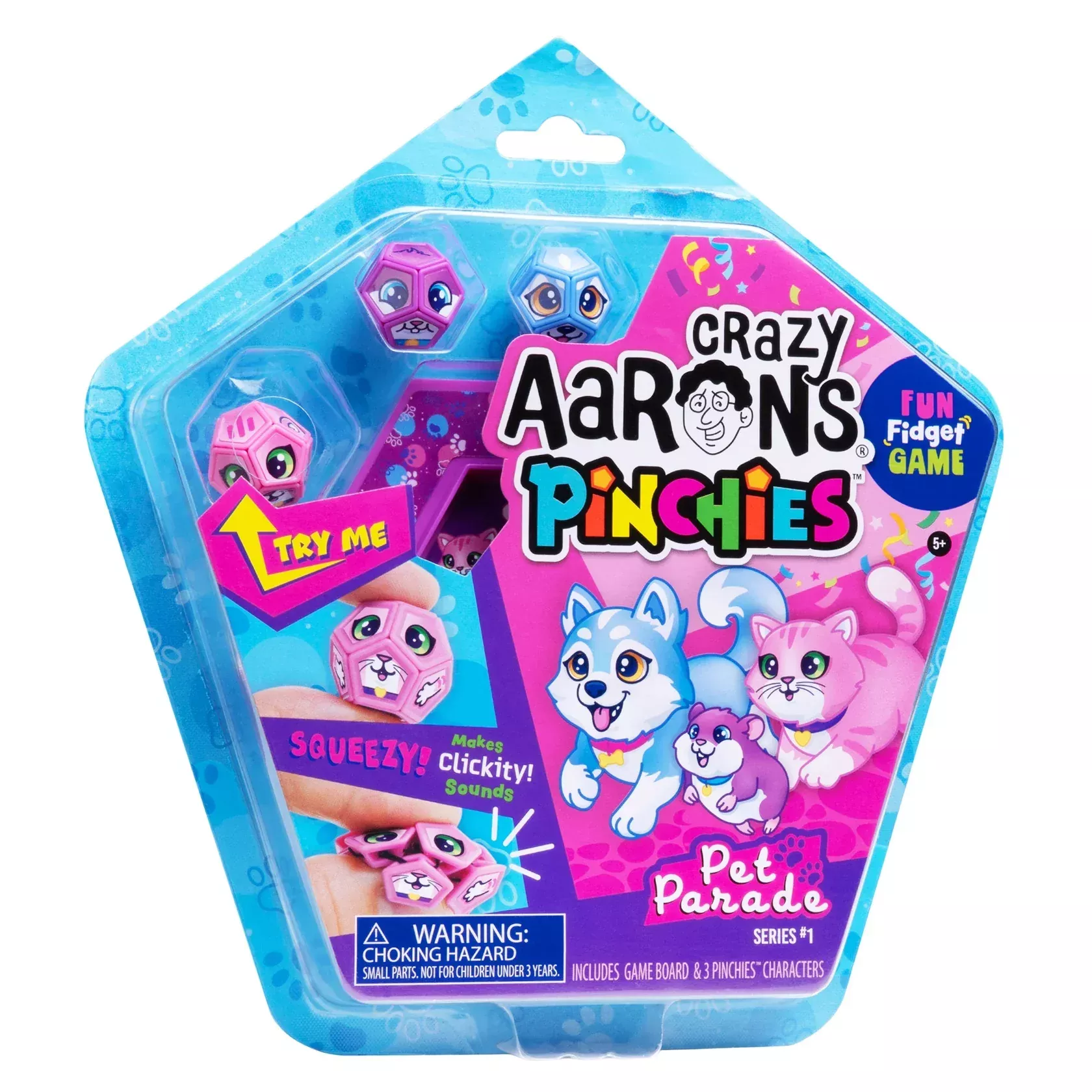 Crazy Aarons Pinchies –Squeezable Fidget Friends – Pet Parade