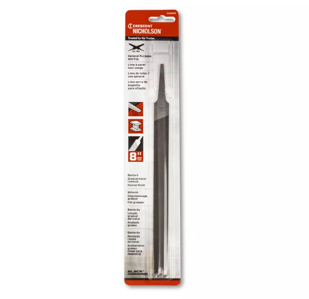Crescent Nicholson Mill Bastard Cut File – 10 In.