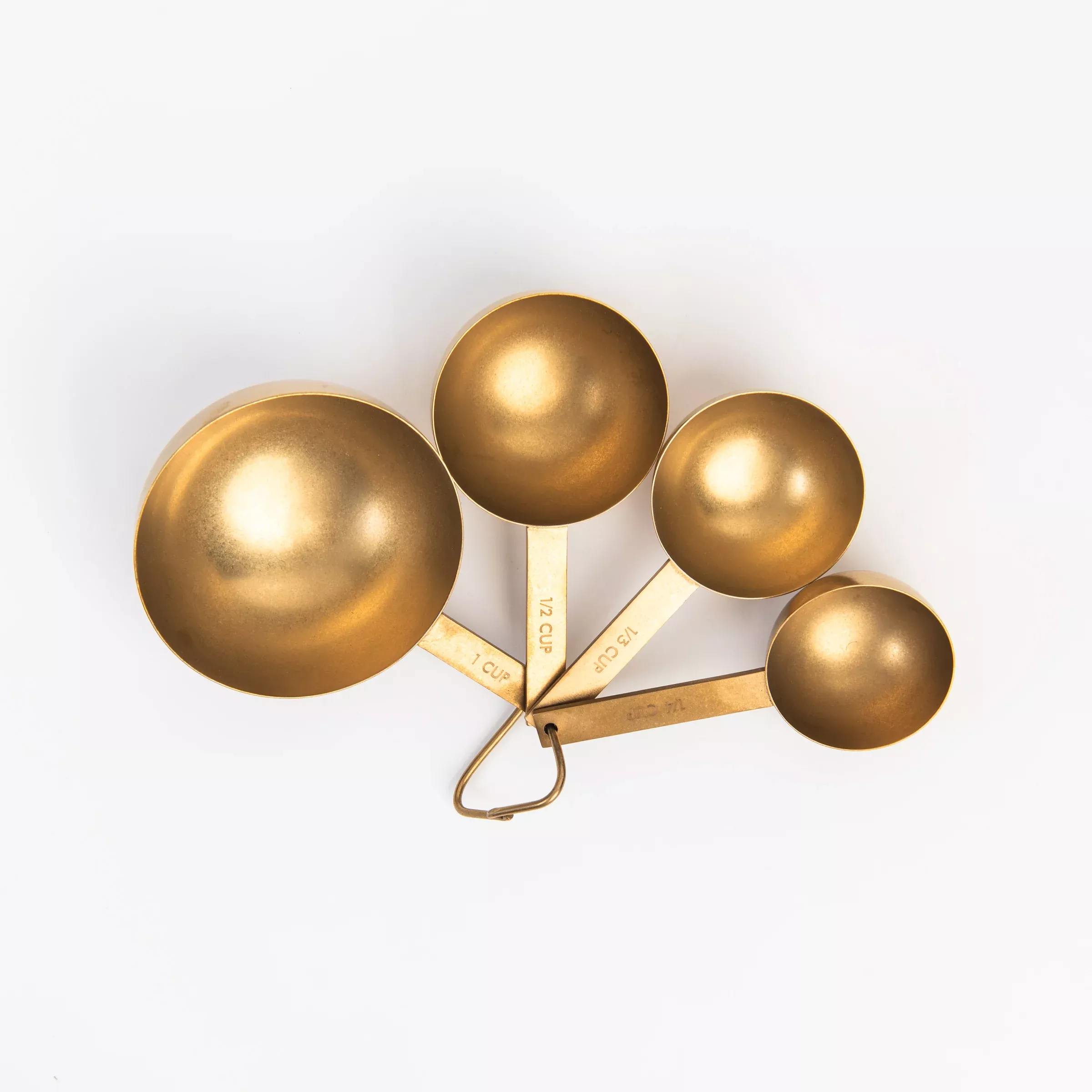 Cultivar Measuring Cups in Tumbled Gold