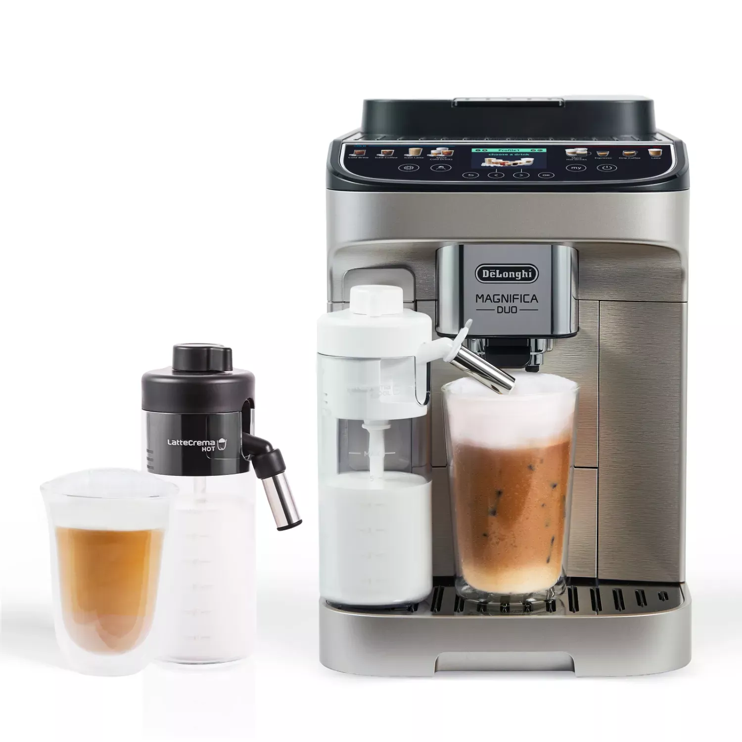 De'Longhi Magnifica Duo Super Automatic Espresso Machine ECAM33080SXB (Silver)